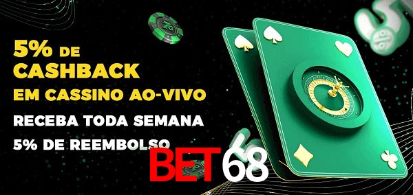 Promoções do cassino ao Vivo bet68